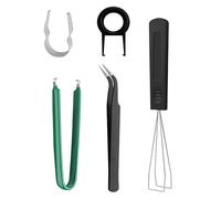 SkyPOOU 5pcs Keyboard Cleaning Tools, Keycap Remover Keycaps Puller Anti-Static Tweezers Kit Keycaps Shaft Extractor Keycap Puller Switches Cleaning Tool Laptop Accessory Computer Accessory