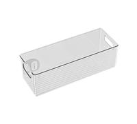 SkyPOOU Clear View Kitchen Organiser for Refrigerator Food Grade Container Space Efficient Fridge Storage Bin Transparency Refrigerator Box