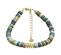 SkyPOOU Colorful Natural Stone Beads Handchain Women Jewelry Gemstones Bangle Accessory Unique Women
