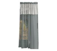 SkyPOOU Decorative Lace Sheer Curtains Soft Light Filtering Easy Setups Hanging Suitable for Various Space Artistics Semi Sheer Window Sheers Polyester Materials Easy Setups Ideal