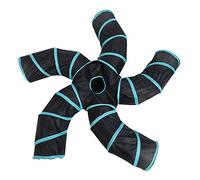 SkyPOOU For Tunnel Tube Kitten Tunnels Toys For Indoor Cats Bored Pet Toy Peek Hole For Hide-and-Seek Balls With Bells