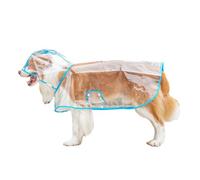 SkyPOOU Full Cover Dogs Rain Coat Bright Pet Waterproof Jackets For Outdoor Jumpsuits Pet Raincoats For Large With Hoodie With Hoodie Opening Raincoats For Large
