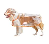 SkyPOOU Full Cover Dogs Rain Coat Bright Pet Waterproof Jackets For Outdoor Jumpsuits Pet Raincoats For Large With Hoodie With Hoodie Opening Raincoats For Large