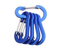 SkyPOOU Multi-Uses Carabiner Clips Spring Clip D-Shape Clip Keyring Hook For Hammocks Camping Hiking Fishing Climbing Gear Carabiner