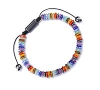 SkyPOOU Natural Stone Round Bead Customizable Beaded Hand Chain Multicolor Fashion Accessory Gift Lightweight Natural Stone