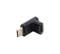 SkyPOOU Right Angles USB C 3.1 Male To Female Connectors USB Adapter Supporting 10Gbps Highly Speed Data And Quick Charging Type Charging Adapter