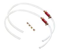 SkyPOOU Strong Braking Bleeder Hose with Check Gate ABS Metal Brake Bleeding Set Wear Resistant for Car Motorcycle Systems Universally Fluid Bleeder Hose Install