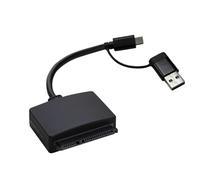 SkyPOOU Two Interfaces USB A USB C To SATAs Converters For 2.5inch HDDs External Drive Enclosure Data Backup Satas Ssds Adapter