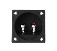 SkyPOOU Wire Spring Terminal Cup 270 Square 2 Positions Banana Jacks Recessed Box Black For Home Car Stereo Smart Home Security Wifi