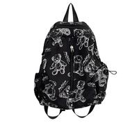 SkyPOOU Women Travel Backpack Girls Nylon Casual Daypacks All-matching Student School For Everyday Women School Girls Full Print Fashion Travel