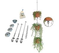 SkyPots - Three Pack, Pot Hanging Kits + Accessories - Hang and Connect Your Everyday Pots, All New Vertical Garden Kits - Indoor/Outdoor - Cascading Drainage - Durable and Reusable