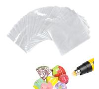 SKYPRO 100Pcs POF Shrink Wrap Bags 30x50cm Clear Heat Shrink Film Wrap for Homemade DIY Packaging Soap Bath Bomb Candle