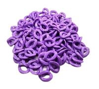 SKYPRO 100Pcs Purple Acrylic Plastic Linking Chain Rings Twist Chain Beads Quick Link Connectors For Diy Necklace Phone Bag Chain Jewelry Making Decorative Accessories