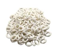 SKYPRO 100Pcs White Acrylic Plastic Linking Chain Rings Twist Chain Beads Quick Link Connectors For Diy Necklace Phone Bag Chain Jewelry Making Decorative Accessories