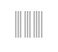 SKYPRO 10Pcs 304 Stainless Steel Round Rod, 2.5mm Diameter Length 125mm Metal Solid Shaft Rods for Industry, Metal Working Hobbies and DIY Craft