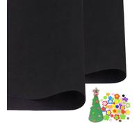 SKYPRO 2 Pcs Black Eva Foam Sheets Cosplay EVA Foam 1mm Thick 50x50cm EVA Foam Papers for Arts Crafts DIY Project