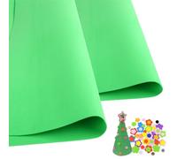 SKYPRO 2 Pcs Bright green Eva Foam Sheets Cosplay EVA Foam 1mm Thick 50x50cm EVA Foam Papers for Arts Crafts DIY Project