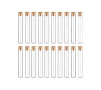 SKYPRO 20 Pcs Empty Clear Glass Bottles Vials With Cork Stopper, Wishing Bottle for Wedding Favors, DIY Art Craft Storage(4ml 12x60mm)