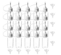 SKYPRO 20 Pcs Needle Tip Glue Bottle Applicator DIY Quilling Tool Precision Tip Glue Plastic Liquid Dropper Bottles(30 ml)