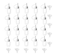 SKYPRO 20 Pcs Needle Tip Glue Bottle Applicator DIY Quilling Tool Precision Tip Glue Plastic Liquid Dropper Bottles(5 ml)