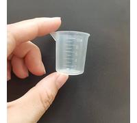 SKYPRO 50 PCS 10ml Resin Mixing Cups, Liquid Measuring Cups, Plastic Beaker, Graduation Epoxy Resin Cups for Resin Epoxy Paint Food, Lab Use