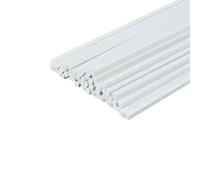 SKYPRO 50Pcs 2x2x250mm White ABS Styrene Plastic Square Bar Rods for DIY Sand Table Model, DIY Scene Making, Building Making