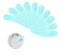 SKYPRO 50Pcs Mini Cosmetic Spatula Curved Scoop Makeup Mask Cream Spoon Eye Cream Stick Make Up Face Beauty Tool - Blue