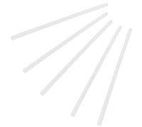 SKYPRO 5PCS Diameter 8mm Length 250mm White ABS Styrene Plastic Round Bar Rods for DIY Doll House, DIY Sand Table Model, DIY Scene Making, Building Making