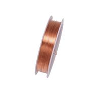 SKYPRO 99.5% Pure Copper Wire Round Bare Copper Wire,0.6mm Jewelry Making Beading Floral Craft Wire (Length 10meters)