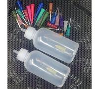 SKYPRO Dispensers Applicator Bottles Set, 50ml Dispensing Bottles With 21 Pcs Dispensing Needles for DIY Quilling, Acrylic Painting, Oiler Bottle, Craft, Artwork Hobbies