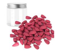 SKYPRO Rose Backflow Brown Incense Cones, Long Lasting Aroma for Positivity & Pure Air,Wood Powder,Aromatherapy for Stress Relief, Air Purifier & Cleansing, Gift Set - Pack of 50 Cones