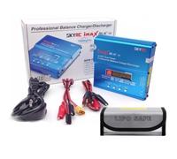 SKYRC iMax B6AC V2 RC Lipo Battery Charger Dis-Charge RC Battery Charger Balancer Multi Function Charging 2S 6S 60W AC DC Dual Powered LiFe LiHV NiMH Lilon Pd + Lipo Safe Bag