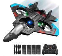 Skyriders RC Jet, 2.4G Remote Control Airplane Toys, Impact-resistant Remote Control Aircraft Toy Gifts for Kids Boys (4 battery)