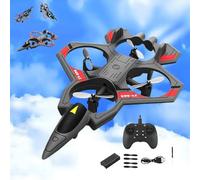 Skyriders Rc Jet, 2026 New Foam Remote Control Airplanes, RC Planes with Light, with 360° Flips & LED Lights, Stunt Roll, Airplane Toy Gifts for Adults Boys (Model B Gray)