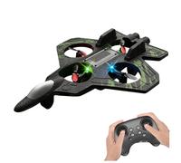 Skyriders RC Jet,Foam Remote Control Fighter Jet Airplane with 360° Flips & LED Lights,Easy-Fly RC Stunt Plane Toy,Portable Durable Drop-Resistant Jet Drone for Kids & Adults