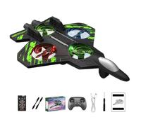 Skyriders RC Jet, Foam Remote Fighter Jet Airplane with 360° Flips & Plane LED Lights,2.4GHz Toy, Easy-Fly RC Stunt