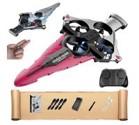 Skyriders Rc Jet, Rc Stunt Fighter Jet Toy for Kids with 360° Flips & LED Lights, Christmas Remote Control Helicopter, Durable Drop-Resistant Jets Drone for Kids & Adults, Xmas Birthday Gifts (A)