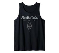 Skyrim Unrelenting Force Dragon Shout Fus Ro Dah Video Game Tank Top