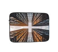 Skyscraper Looking Up at Sky Laptop Case Sleeve 12 inch Laptop Bag Shockproof Computer Carrying Cover Protective Notebook Case