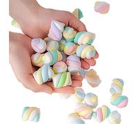 Skyseen 20PCS Artificial Marshmallow Fake Cotton Candy Dessert Model Decoration Prop DIY Accessories,Mixed Color