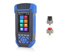 SKYSHL 1310nm/24dB+1550nm/22dB SM OTDR With OPM+OLS+VFL+Event Map+Loss Test+RJ45 Sequencer+RJ45 Cable Tracer Handhold Mini Fiber Tester Compatible with APC&UPC SC+FC+ST+LC Connector-SS303T-2A1