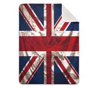 SKYSHU British Flag Unisex Baby Blanket, Cotton Cozy Skin-Friendly Nursery Newborn Swaddle Blanket for Boys Girls, Soft Warm Toddler Infant Blanket for Crib Stroller, 30 x 40 Inch