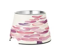 SKYSHU Christmas Love Heart Tree Elevated Dog Bowls, Prevention of Vertebrae Disease Raised Dog & Cat Bowl Stand with Removable Stainless Steel Bowls, Non-Slip Spill-Proof Pet Food & Water Bowl Dish