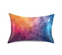 SKYSHU Galaxy Satin Pillowcase, Soft Breathable Silk Pillow Case with Envelope Closure for Hair and Skin, Standard Size 26 x 20 Inch