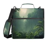 SKYSHU Nature Scenery 3-Ring Zipper Binder with Shoulder Strap & Handle - 1.5" Binder Organizer Water-Resistant Expandable File Folder with Multi Pocket for School & Office Supplies