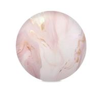 SKYSHU Rose Gold Marble Round Placemats Set of 6, Non-Slip Table Mats Washable Reusable Heat Resistant Place Mats for Kitchen Dining Table Home Decor,15.4 Inch
