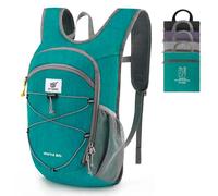 SKYSPER 20L Foldable Hiking Backpack Lightweight Packable Travel Daypack with Chest Strap Small Outdoor Folding Back Pack Collapsible Bag for Women Men (Cyan)