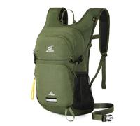 SKYSPER Hiking Backpack 15L Recycled Rucksack Travel Hiking Pack Lightweight Day Pack for Women Men(Armygreen)
