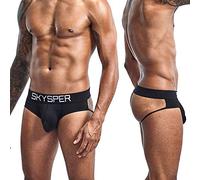 SKYSPER Men's Jock Strap Athletic Supporter Sports Jockstraps Underwear with Leg Strap