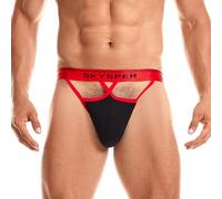 SKYSPER Mens Jockstrap Underwear Jock Straps Male Athletic Supporters for Men, Sg62-black, XXL